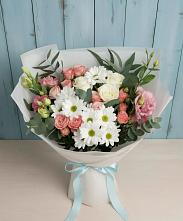 Букет цветов из:  Розы, Лизиантусы и Хризантемы #REPLACE_PRED# Александров Гае