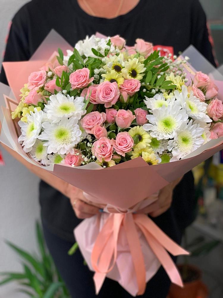 Букет цветов из: Розы и Хризантемы в Александров Гае