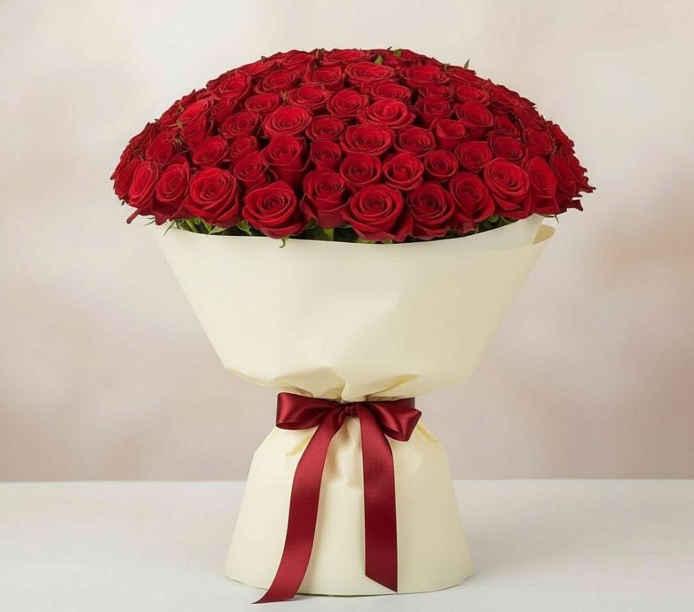 Букет 101 Красная роза Милано в Александров Гае