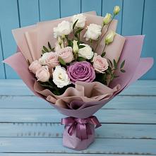 Букет цветов из:  Розы и Лизиантусы #REPLACE_PRED# Александров Гае