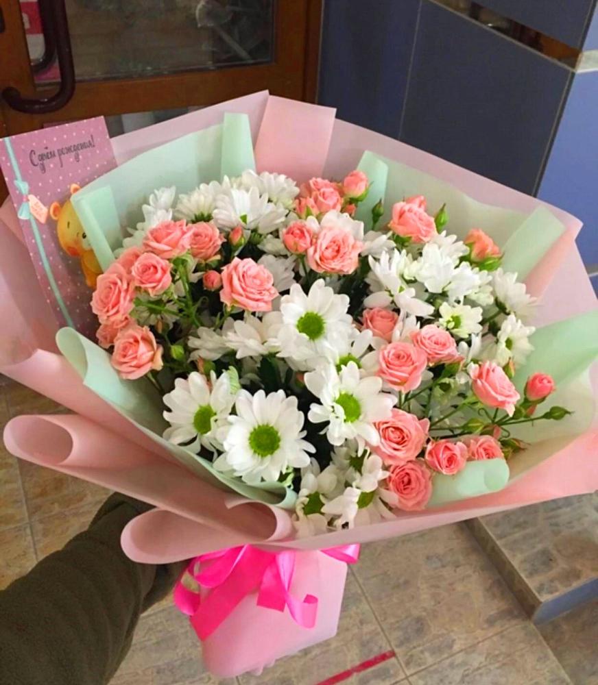 Букет цветов из: Розы и Хризантемы в Александров Гае