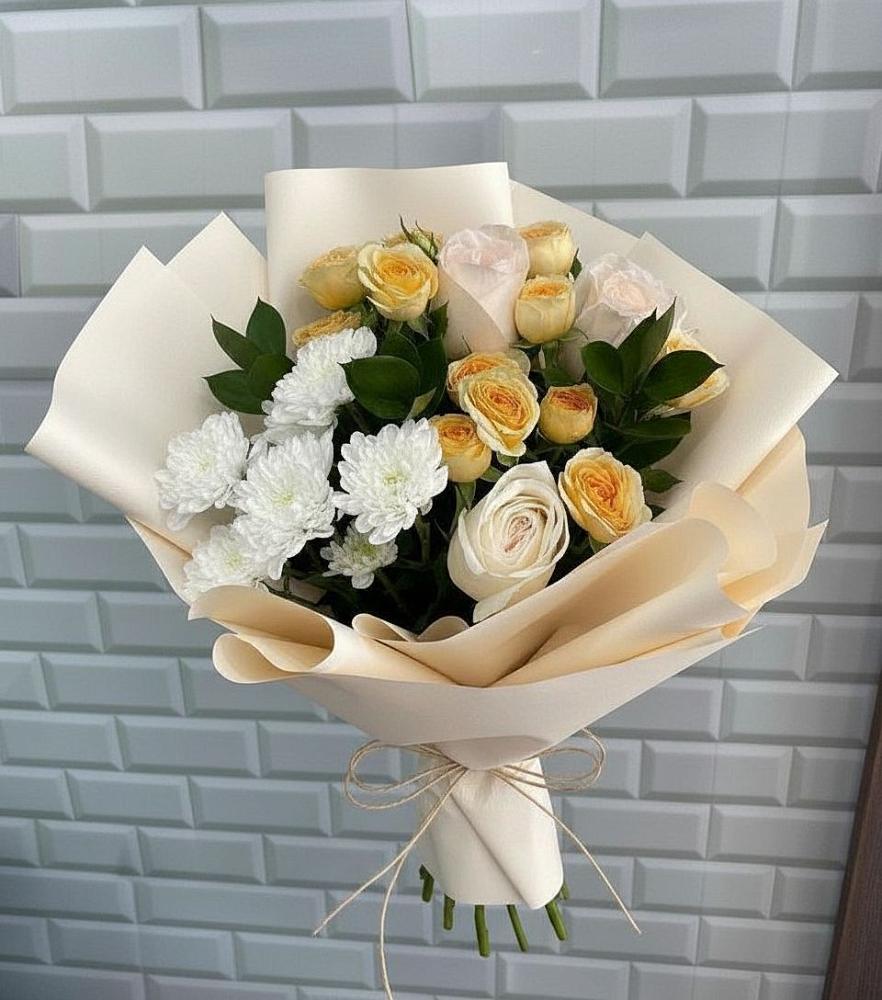 Букет цветов из: Розы и Хризантемы в Александров Гае