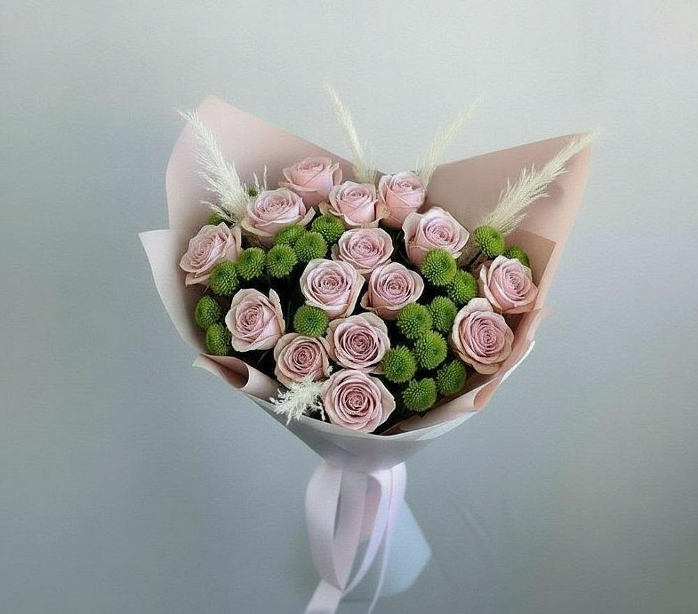 Букет цветов из: Розы и Хризантемы в Александров Гае