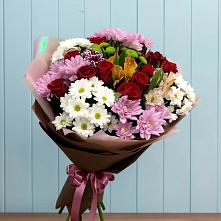 Букет цветов из:  Розы, Хризантемы и Альстромерии в Александров Гае