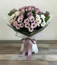 Букет цветов из:  Хризантемы и Розы в Александров Гае