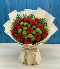 Букет цветов из:  Розы и Хризантемы в Александров Гае