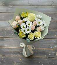 Букет цветов из:  Альстромерии, Розы и Хризантемы в Александров Гае