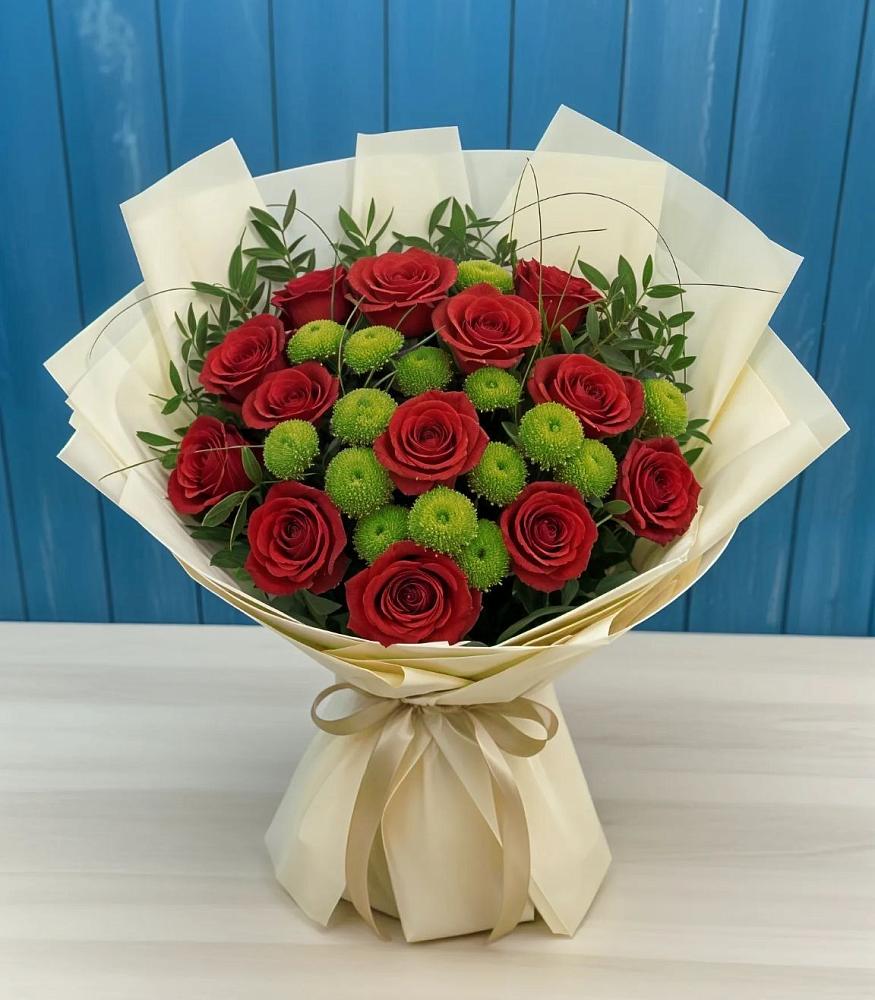 Букет цветов из: Розы и Хризантемы в Александров Гае